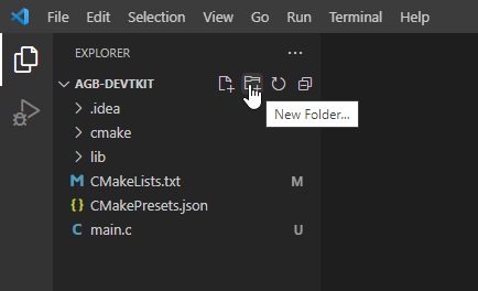 Click the New Folder button